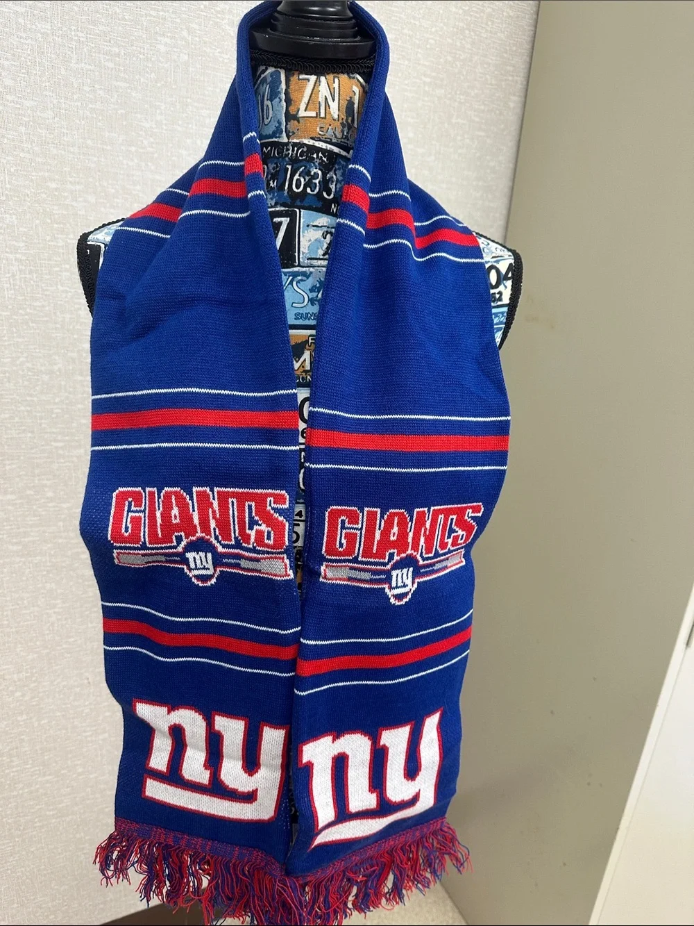 New York Giants Blue & Red NFL Scarf